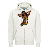 Oatmeal Heather Black woman Zipper Hoodie - HowdyJamesFarm