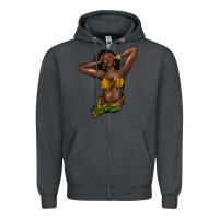 Smoke Black woman Zipper Hoodie - HowdyJamesFarm