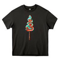 Asphalt bluered lollipop Heavy Core Tee - AdoDesignShop