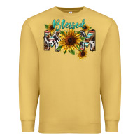 Antique Gold Blessed mom Mother's Day Premium Sweatshirt - FaDigitalArtStudio