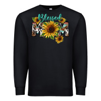Black Blessed mom Mother's Day Premium Sweatshirt - FaDigitalArtStudio