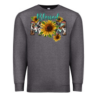 Charcoal Heather Blessed mom Mother's Day Premium Sweatshirt - FaDigitalArtStudio