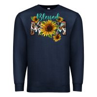 Navy Blessed mom Mother's Day Premium Sweatshirt - FaDigitalArtStudio