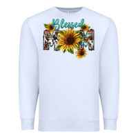 White Blessed mom Mother's Day Premium Sweatshirt - FaDigitalArtStudio
