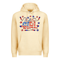 Pina Colada all american girl doodle letters Premium Hoodie - CowCowDesign