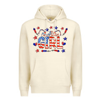 Sandshell all american girl doodle letters Premium Hoodie - CowCowDesign