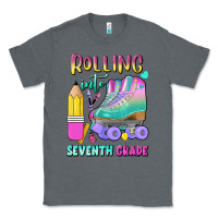 Charcoal Heather rolling into seventh grade Classic Tee - BundleAndBundleShop