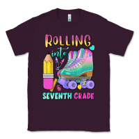 Plum rolling into seventh grade Classic Tee - BundleAndBundleShop