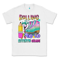 White rolling into seventh grade Classic Tee - BundleAndBundleShop