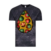 Cloud Black christmas  teardrop Vintage Tee - BundleAndBundleShop