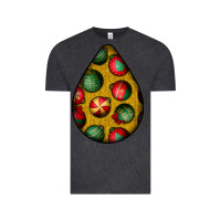 Vintage Black christmas  teardrop Vintage Tee - BundleAndBundleShop