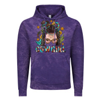 Cloud Purple Western Cowgirl Braid Hair Vintage Hoodie - BundleAndBundleShop