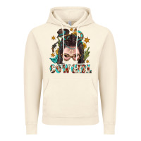 Vintage Artic Western Cowgirl Braid Hair Vintage Hoodie - BundleAndBundleShop