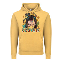Vintage Mustard Western Cowgirl Braid Hair Vintage Hoodie - BundleAndBundleShop