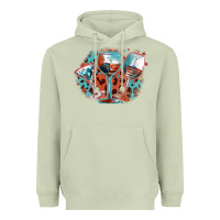 Matcha American wines Heavyweight Hoodie - FaDigitalArtStudio