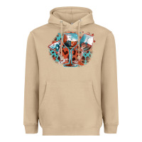 Mushroom American wines Heavyweight Hoodie - FaDigitalArtStudio
