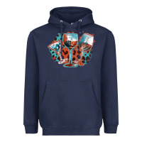Navy American wines Heavyweight Hoodie - FaDigitalArtStudio