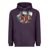 Plum American wines Heavyweight Hoodie - FaDigitalArtStudio