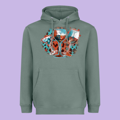 American Wines Heavyweight Hoodie Designed By Fadigitalartstudio
