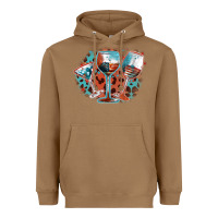 Toasted Coconut American wines Heavyweight Hoodie - FaDigitalArtStudio