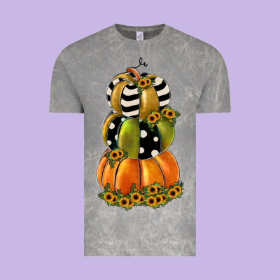 Pumpkin Polka Dot, Sunflower Vintage Tee Designed By Jahusdesignshop