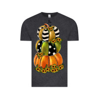 Vintage Black pumpkin polka dot, sunflower Vintage Tee - JahusDesignShop