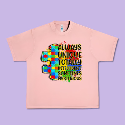 Always Unique Totally Intelligent Sometimes Myster Urban Heavy Tee Designed By Lillyallendesigns