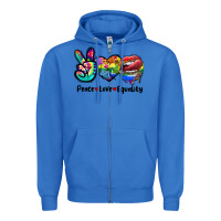True Royal Peace love equality LGBT+ Zipper Hoodie - CowGirlArtShop