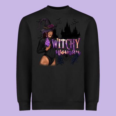 Witchy Woman Heavyweight Sweatshirt Designed By Texasbilliewilder