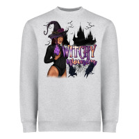 Heather Grey Witchy Woman Heavyweight Sweatshirt - texasbilliewilder