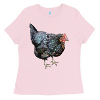 Bubblegum Pink jersey giant chicken Ladies Tee - LillyAllenDesigns
