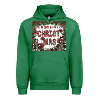 Emerald just a girl who loves christmas Urban Hoodie - CowhideDigitalArt