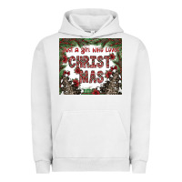Pigment Lunar Rock just a girl who loves christmas Urban Hoodie - CowhideDigitalArt