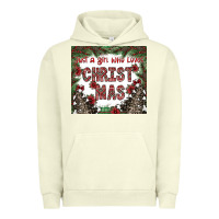 Pigment Pistachio just a girl who loves christmas Urban Hoodie - CowhideDigitalArt