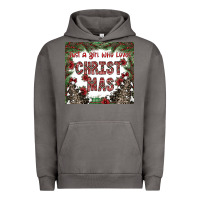 Pigment Tornado just a girl who loves christmas Urban Hoodie - CowhideDigitalArt