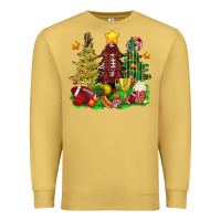 Antique Gold christmas with american football trees bbs Premium Sweatshirt - BundleAndBundleShop