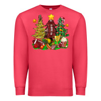 Cardinal christmas with american football trees bbs Premium Sweatshirt - BundleAndBundleShop