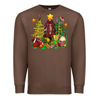 Chestnut christmas with american football trees bbs Premium Sweatshirt - BundleAndBundleShop