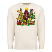 Sandshell christmas with american football trees bbs Premium Sweatshirt - BundleAndBundleShop