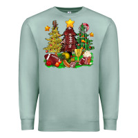 Seafoam christmas with american football trees bbs Premium Sweatshirt - BundleAndBundleShop