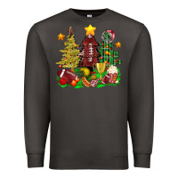 Smoke christmas with american football trees bbs Premium Sweatshirt - BundleAndBundleShop