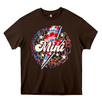 Chocolate Brown Western Mini Patriotic Heavy Core Tee - LillyAllenDesigns