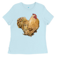 Baby Blue cochin rooster Ladies Tee - LillyAllenDesigns