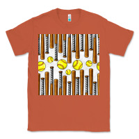 Copper softball bat seamless pattern Classic Tee - BundleAndBundleShop