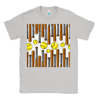Moon Dust softball bat seamless pattern Classic Tee - BundleAndBundleShop