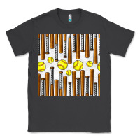 Smoke softball bat seamless pattern Classic Tee - BundleAndBundleShop