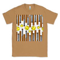 Toasted Coconut softball bat seamless pattern Classic Tee - BundleAndBundleShop