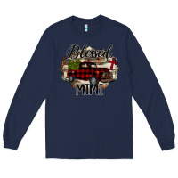 Navy Blessed Mimi Christmas Truck Long Sleeve Tee - Bettercallsaul