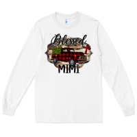 White Blessed Mimi Christmas Truck Long Sleeve Tee - Bettercallsaul