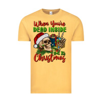 Vintage Mustard when you’re dead inside but it's christmas Vintage Tee - BundleAndBundleShop